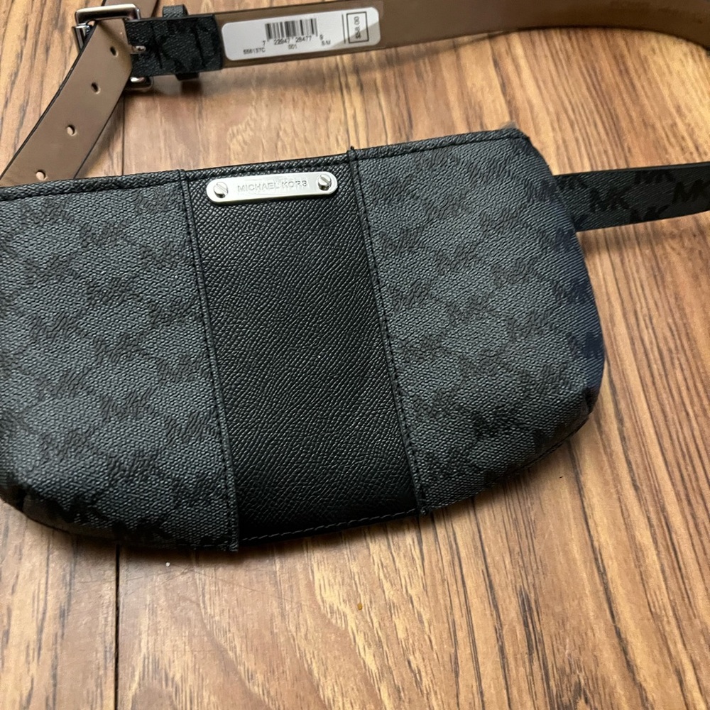 Michael Kors Black and Gray Mini Bag